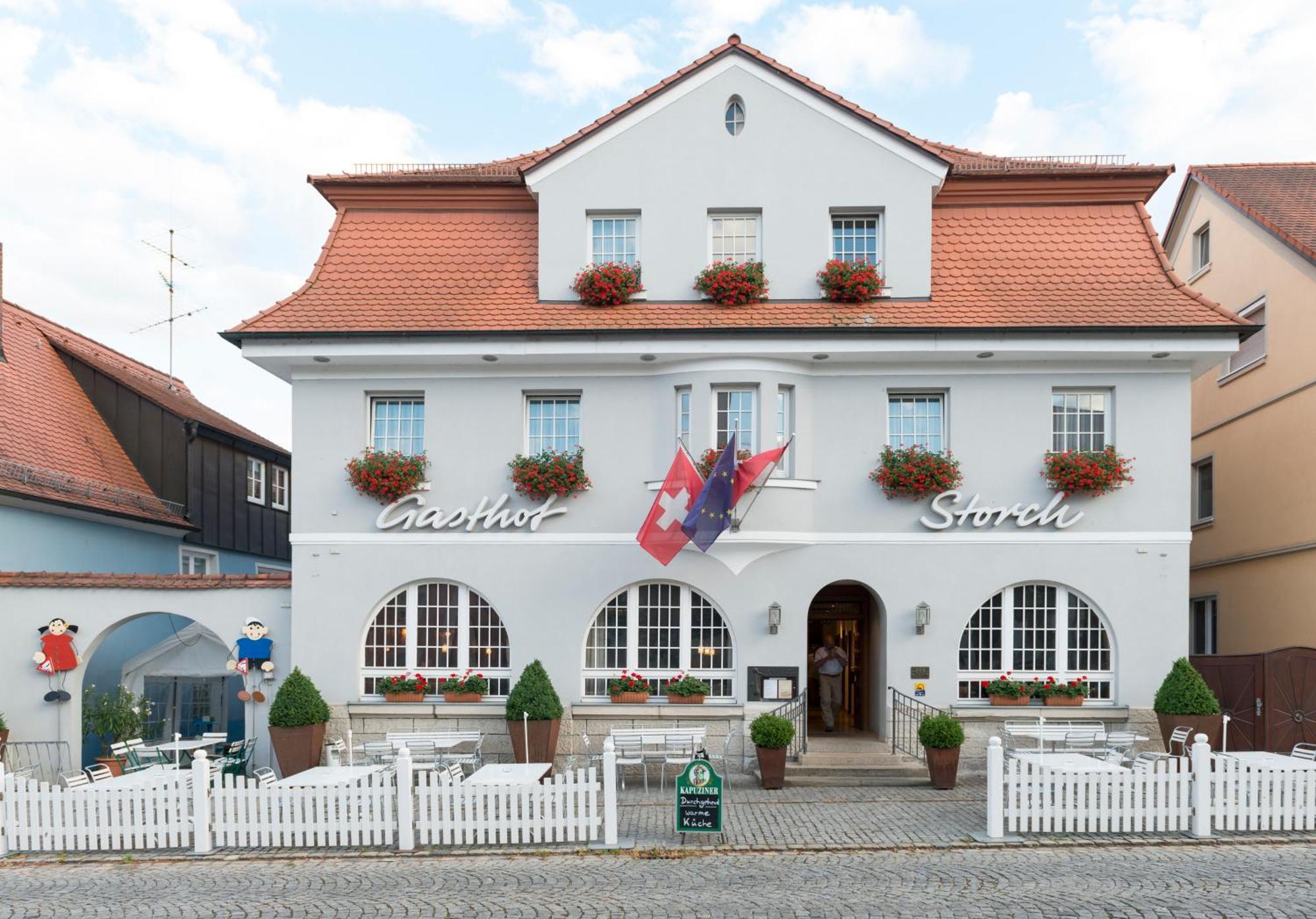 Hotel Gasthof Zum Storch Schlüsselfeld Exteriör bild